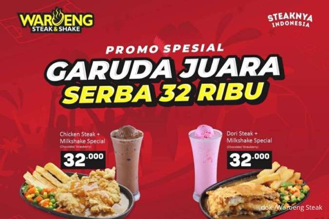 Edisi Garuda Juara, Waroeng Steak Tawarkan Promo Serba Rp 32.000 hingga 22 Mei 2023