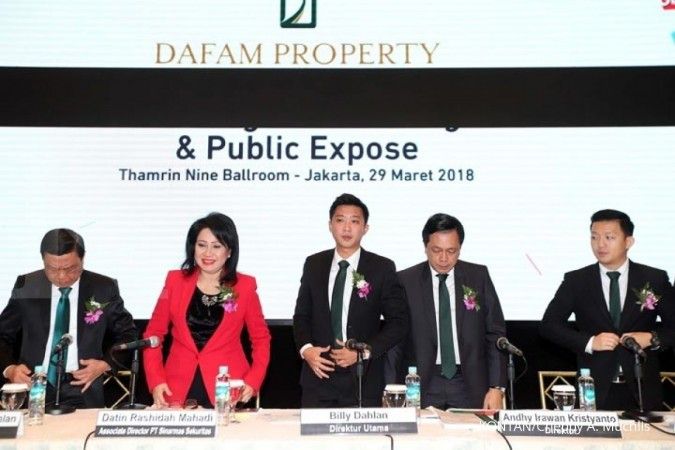 Saham IPO Dafam Property berkisar antara Rp 110-Rp 120