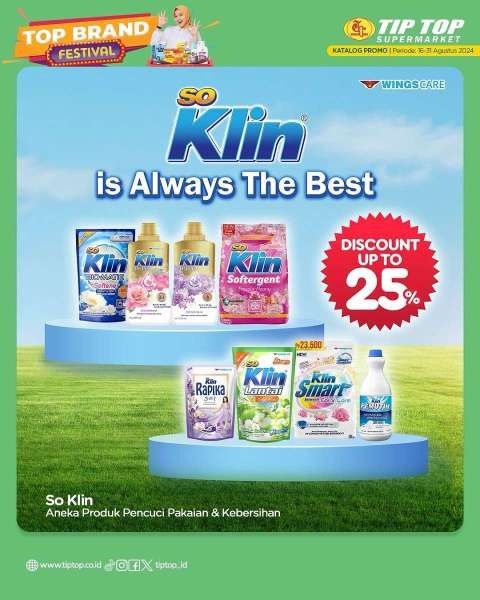 Promo Tip Top Supermarket 16-31 Agustus 2024 Edisi Top Brand Festival