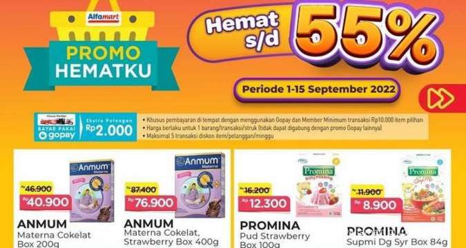 Promo Alfamart Mulai 1-15 September 2022, Banyak Potongan Harga!