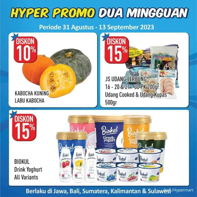 Promo Hypermart Dua Mingguan Periode 1-13 September 2023