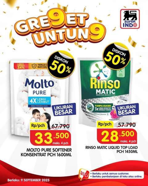 Promo 9.9 di Superindo 9 September 2025