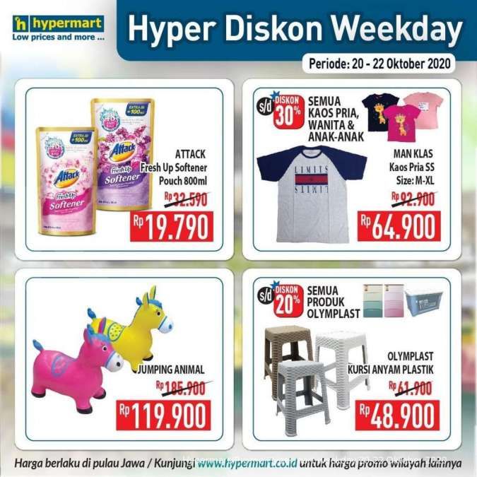 Promo Hypermart weekday 20-22 Oktober 2020 