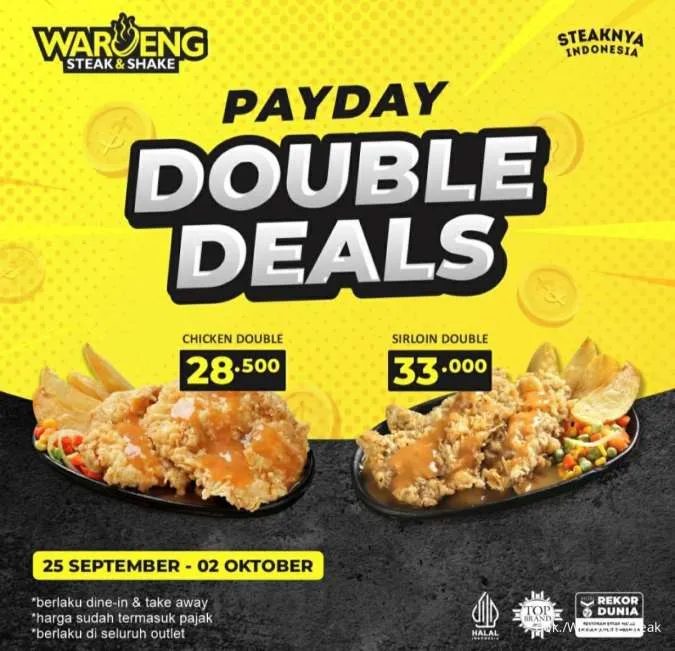 Promo Waroeng Steak Payday Double Deals