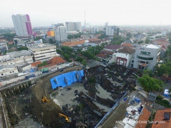 BMKG: Jalan Gubeng Surabaya ambles bukan karena gempa