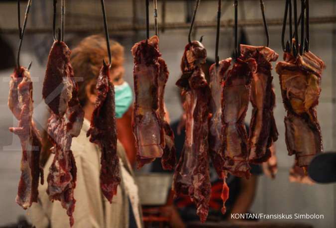Pedagang Daging Sapi di Pasar Agung Depok Tetap Jualan di Tengah Serua Mogok