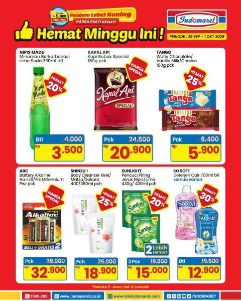 Promo Indomaret Hemat 25 September-1 Oktober 2025