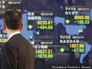 Saham Asia Mulai Rontok Satu per Satu