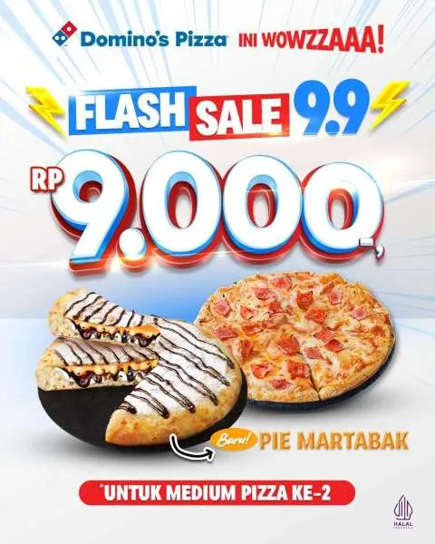 Promo Dominos Pizza Flash Sale 9.9 September 2025