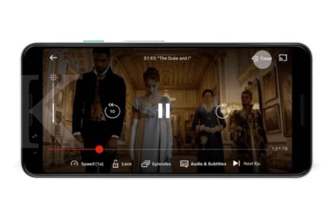 Fitur Timer di Netflix Android