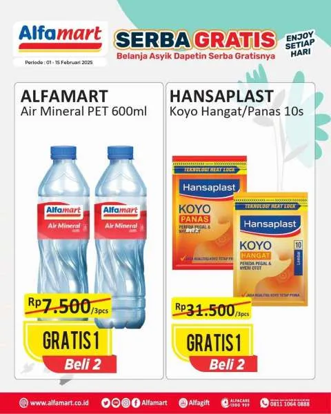 Promo Alfamart Serba Gratis Periode 1-15 Februari 2025