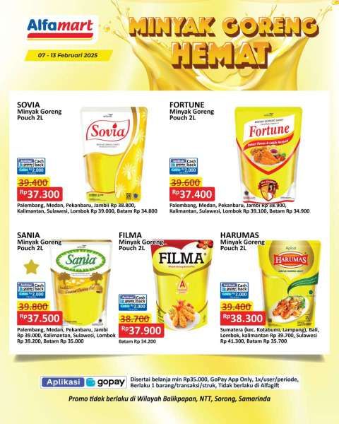 Promo Minyak Goreng Hemat di Alfamart 7-13 Februari 2025