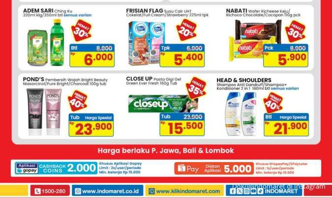 Promo Indomaret Weekend 11-13 Juli 2025, Ponds & Close Up Spesial Paling Murah