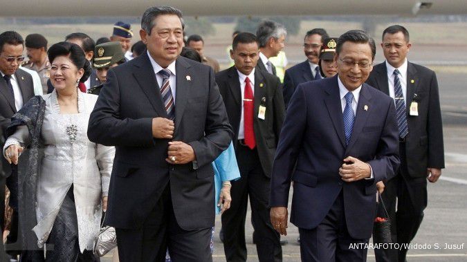 Presiden SBY susun naskah pidato APEC di Cikeas