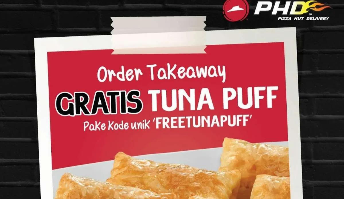 Promo Pizza Hut Gratis Tuna Puff & Beli 1 Gratis 1, Promo Take Away Sampai Hari Ini