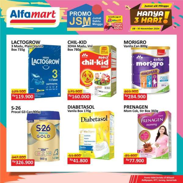 Promo JSM Alfamart Weekend 8-10 November 2024