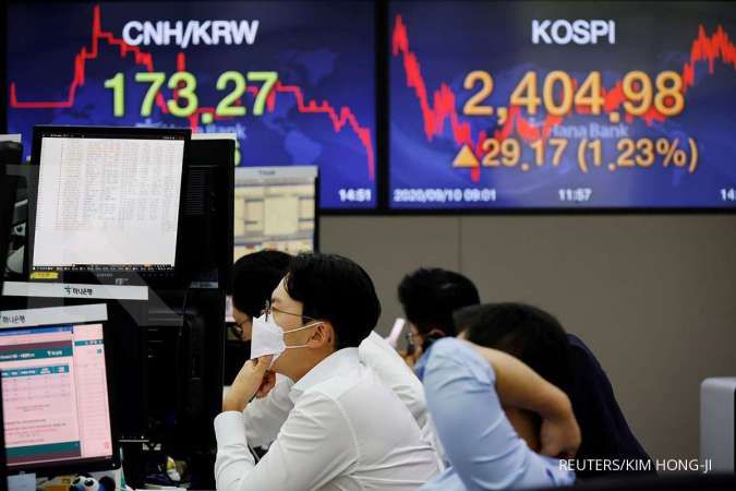 Mayoritas bursa Asia melemah meski Wall Street terbang tinggi