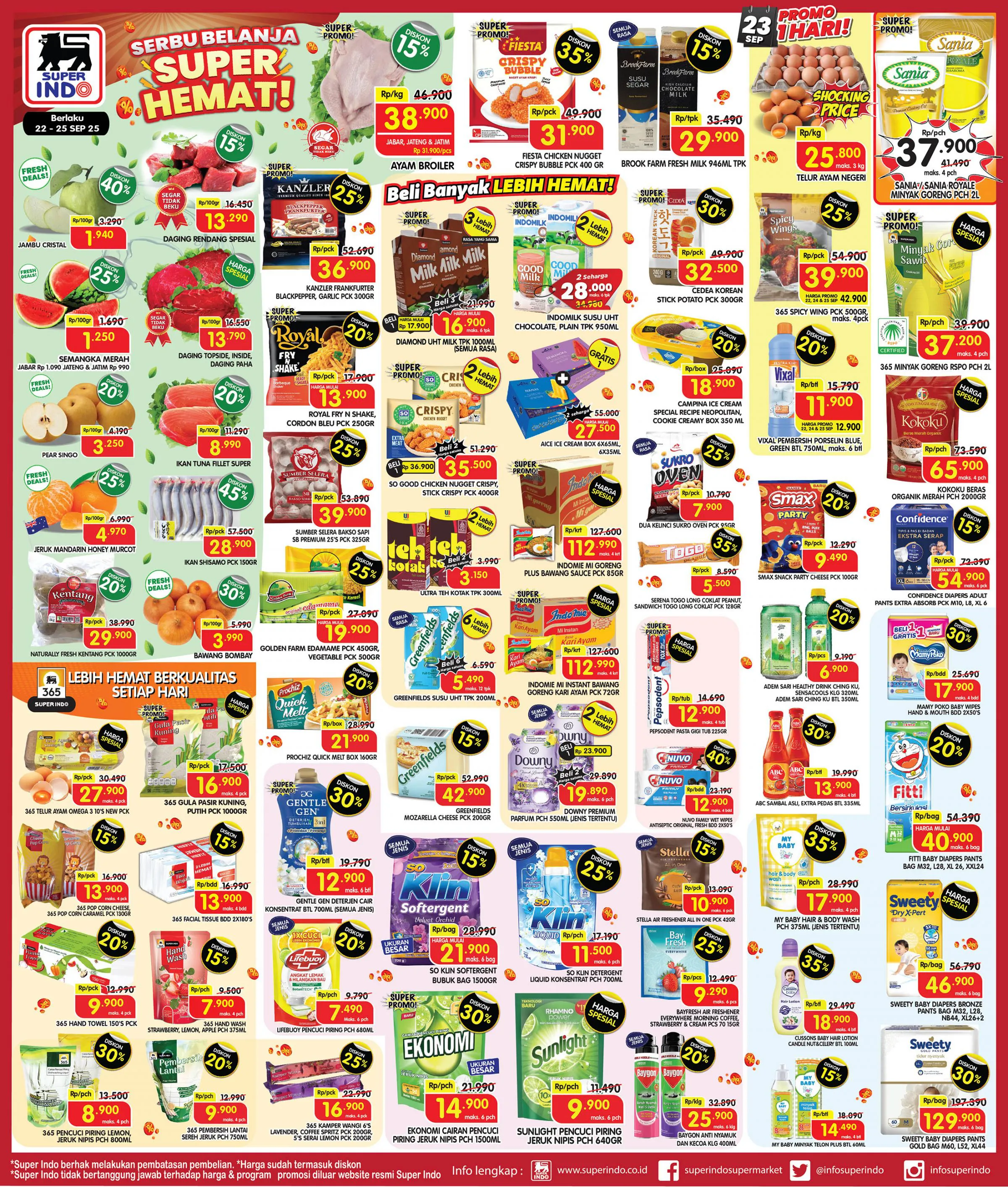 Promo Superindo Weekday 22-25 September 2025
