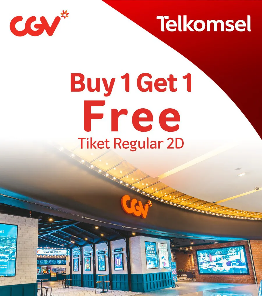 Promo CGV Buy 1 Get 1 Free di Telkomsel