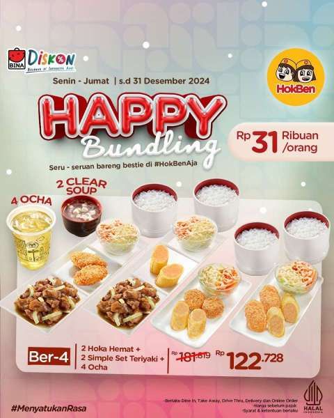 Promo HokBen Happy Bundling Sampai 31 Desember 2024