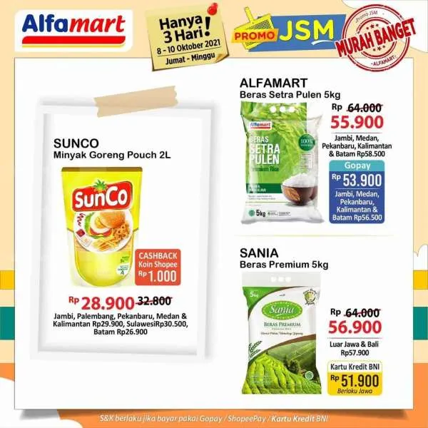 Promo JSM Alfamart 8-10 Oktober 2021