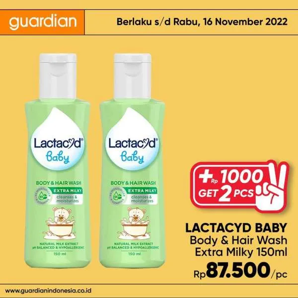 Promo Guardian +1000 Get 2 Pcs Periode 10-16 November 2022