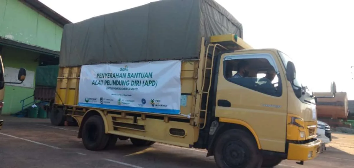 Eksportir Nanas PT GGP donasi 131.000 APD untuk tanggulangi COVID-19 Lampung