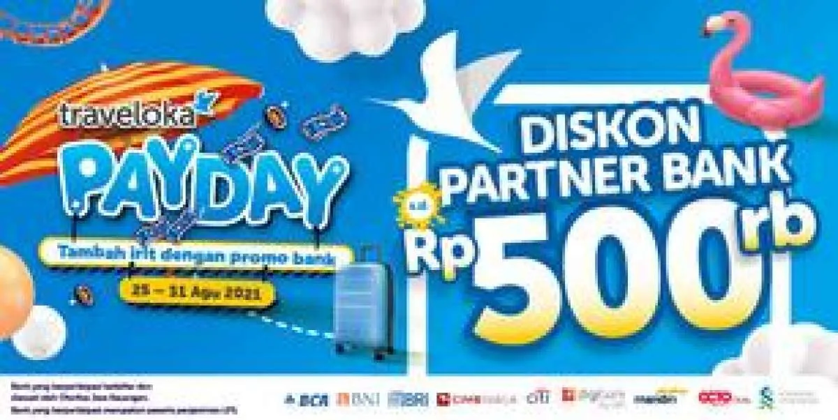 Promo Partner Bank Diskon Hotel Rp 500.000 di Traveloka dari 25-31 Agustus 2021