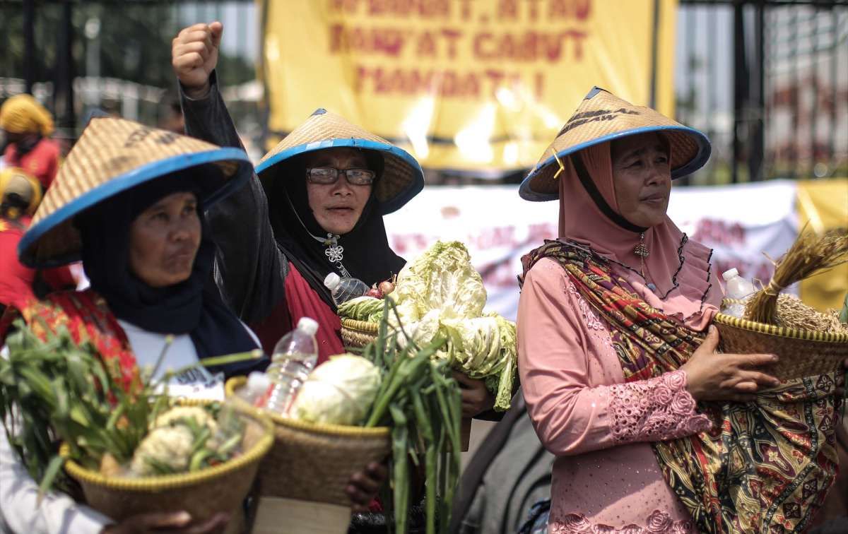 Unjuk Rasa Peringati Hari Tani Nasional