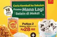 Promo McD Kembali Sekolah 18 Juli, PaNas 2 Hemat 35% + McFlurry Cuma Rp 6.000-an