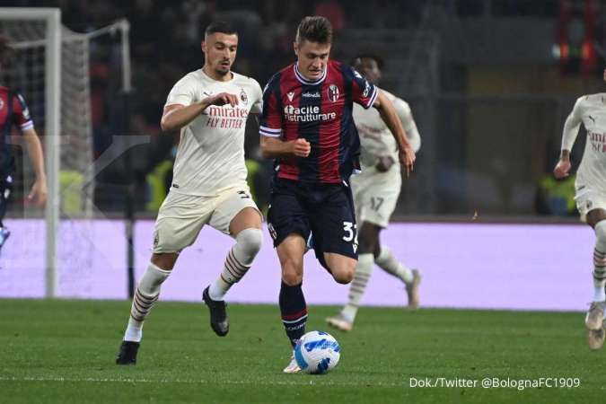 Hasil Liga Italia Bologna vs AC Milan: Rossoneri bekuk 9 pemain Rossoblu 2-4