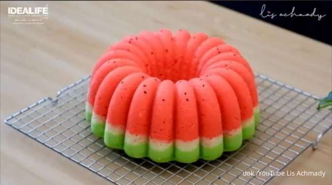 Resep Bolu Semangka Kukus yang Empuk Banget, Penampilan Cantik Rasanya Fantastik 