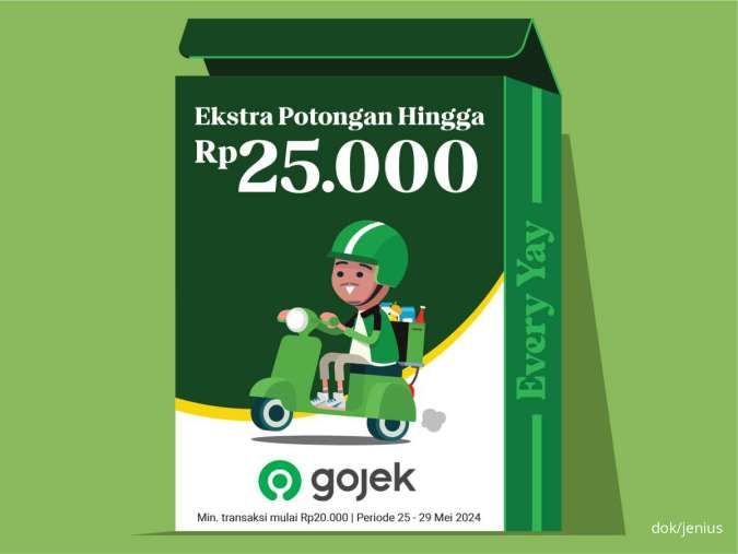 Promo Jenius Ekstra Diskon di Berbagai Layanan Grab dan Gojek 29 Mei 2024