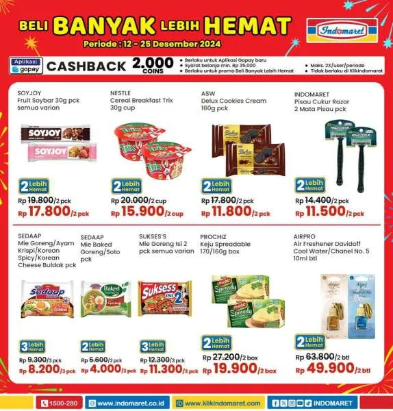 Promo Indomaret Super Hemat Periode 12-25 Desember 2024