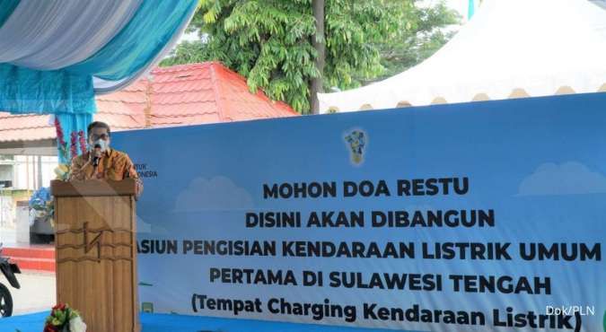 Sambut Era Kendaraan Listrik, PLN Bangun SPKLU Pertama di Sulawesi Tengah