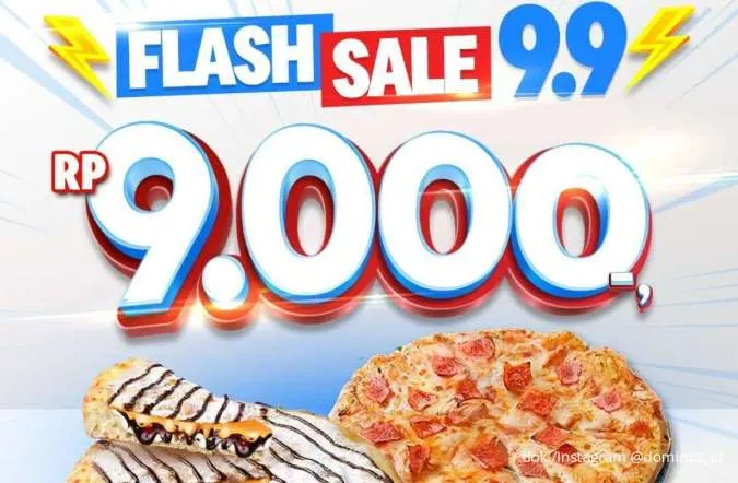Promo Domino's Pizza Flash Sale 9.9, Beli Medium Pizza ke-2 Cuma Bayar Rp 9.000