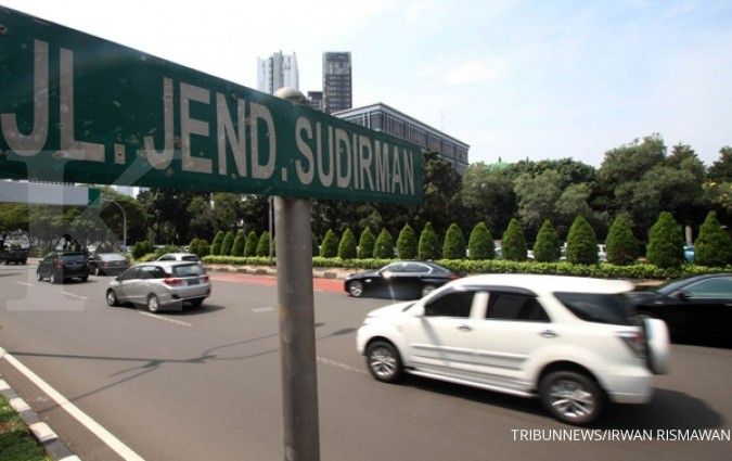 Trotoar jalan Sudirman akan lebih lebar lagi