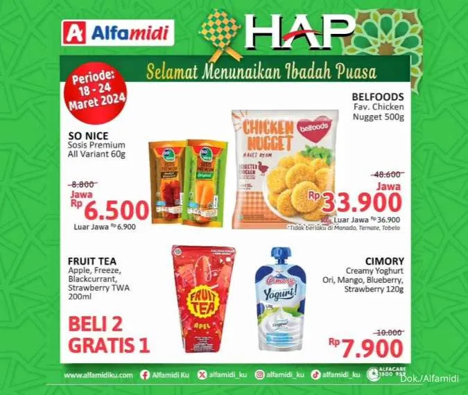 Promo Alfamidi Hemat Satu Pekan Periode 18-24 Maret 2024