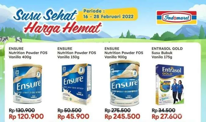 Promo Indomaret Susu Sehat Harga Hemat Periode 16-28 Februari 2022