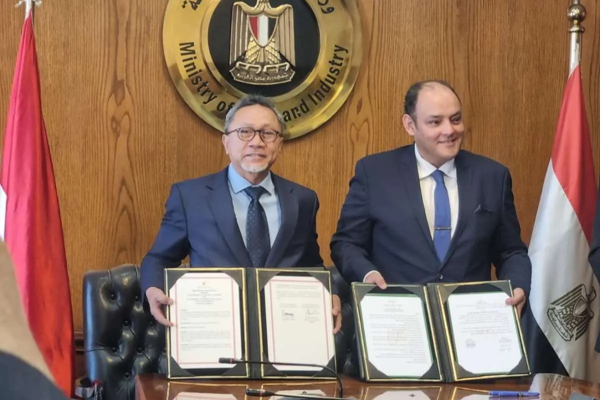 Mendag Zulkifli Hasan Tanda Tangani MoU Bentuk Joint Trade Committee Indonesia–Mesir