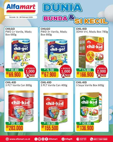 Promo Alfamart Dunia Bunda & Si Kecil Periode 16-28 Februari 2025