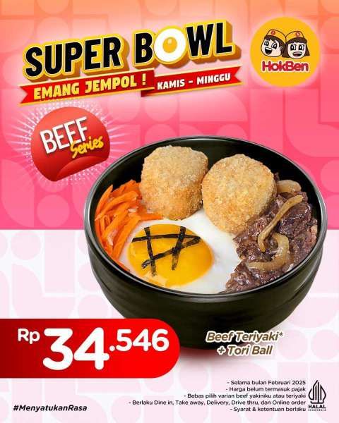 Promo HokBen Super Bowl di Bulan Februari 2025