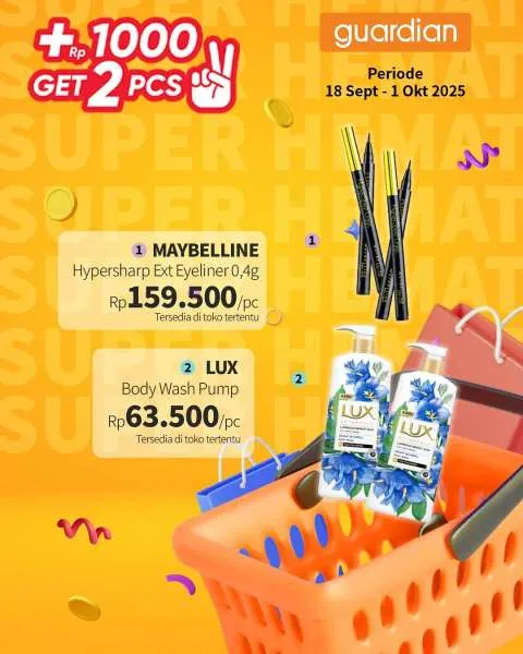 Promo Guardian Super Hemat Periode 18 September-1 Oktober 2025