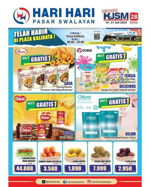 Promo Hari Hari KJSM Terbaru 18-21 Juli 2024