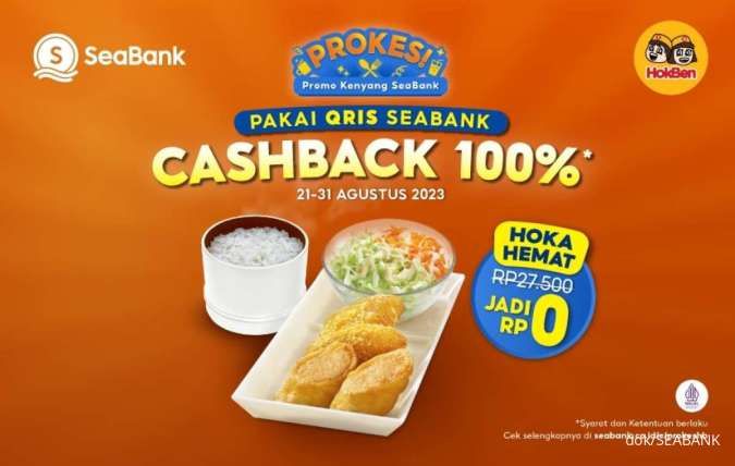 Promo Kenyang Seabank x Hokben Agustus 2023, Bisa Dapat Cashback 100%