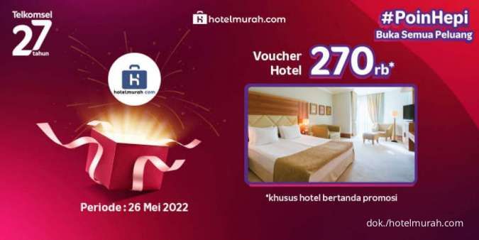 Hari Terakhir! Staycation dengan Diskon Hotel s.d Rp270.000 di hotelmurah.com