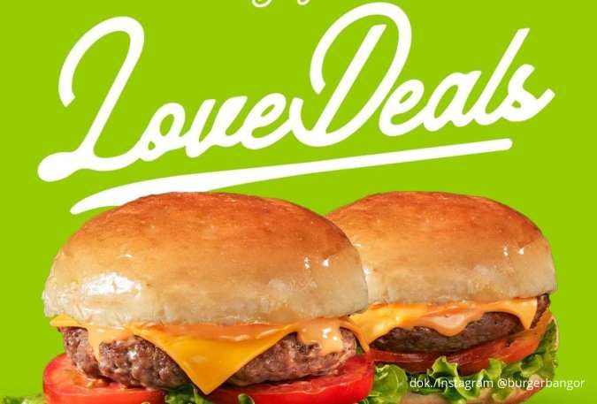 Diskon Besar! Nikmati Paket Burger Bangor Spesial Valentine, Pesan di GoFood