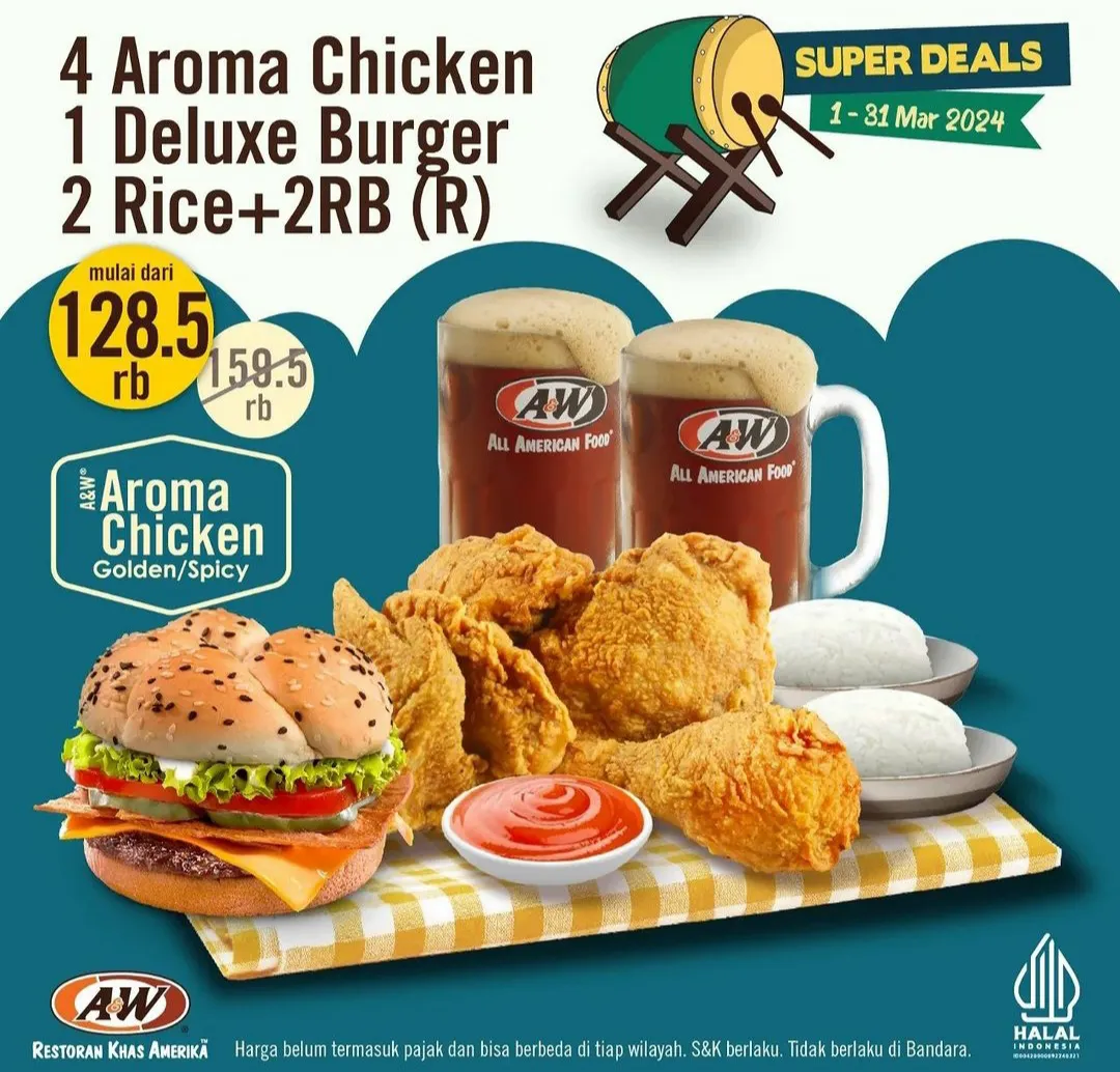 Promo AW Restoran Super Deals 1-31 Maret 2024