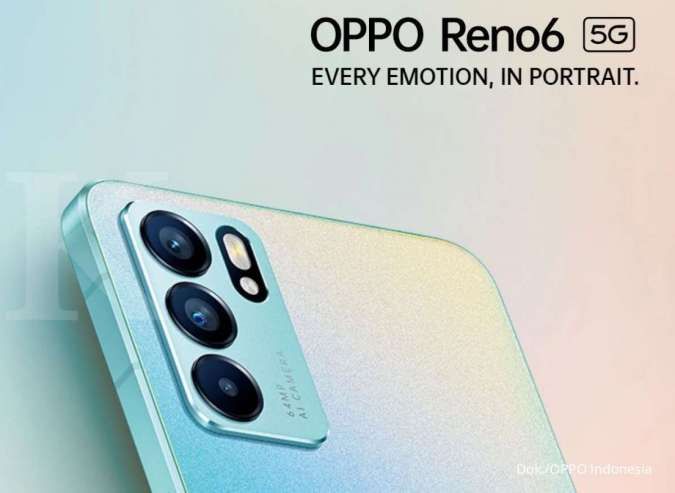 Resmi hadir di Indonesia, simak spesifikasi dan harga HP OPPO Reno6 5G