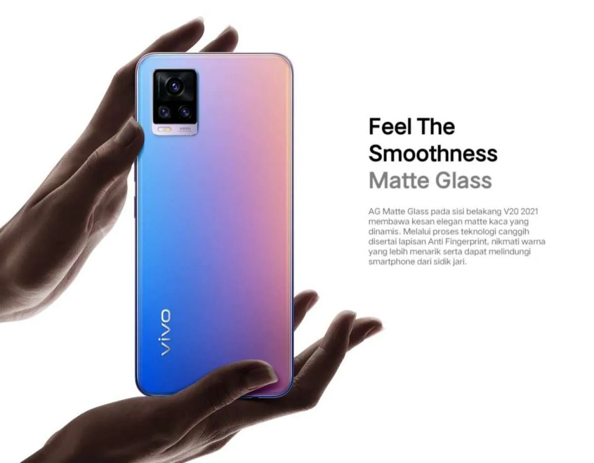 Spesifikasi & harga HP Vivo V20: RAM 8GB, kamera 64MP, NFC